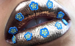 Vanessa Cisullo – Metallic flower glossy Lips