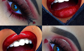 Vanessa Cisullo – Valentine Augen und Lippen Makeup