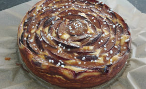 Zwetschgen-Käse-Kuchen ohne Boden