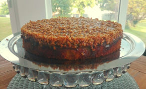 Birnenkuchen mit Karamellhäubchen