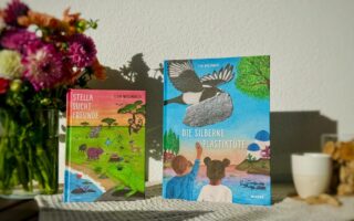 Die beiden Kinderbücher von Eleni Migliavacca: Stella sucht Freunde und Die silberne Plastiktüte